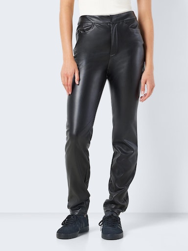 Nmandy Moni Pu Hw Ankle Pants Noos