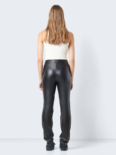 Nmandy Moni Pu Hw Ankle Pants Noos