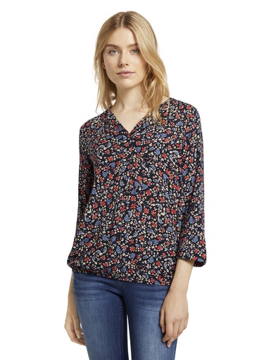 Blouse With Feminine Neckline